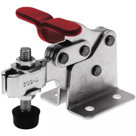 U-Bar DESTACO 307-USS Series 307 Stainless Steel Horizontal Hold Down Clamp Flanged Base 